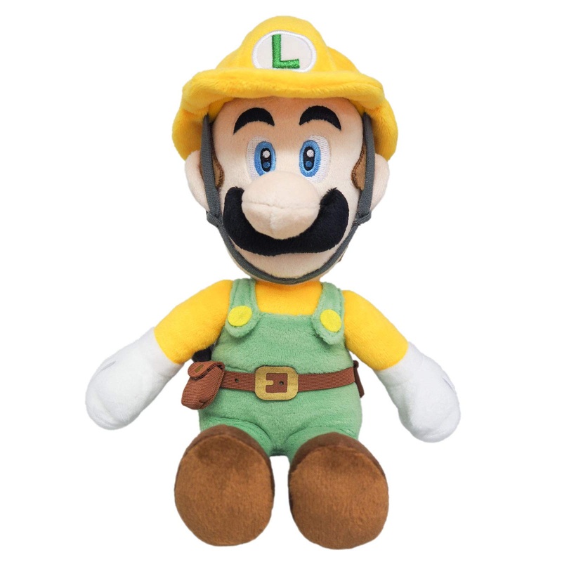 SAN-EI Super Mario Maker 2 Plush Doll Builder Luigi S