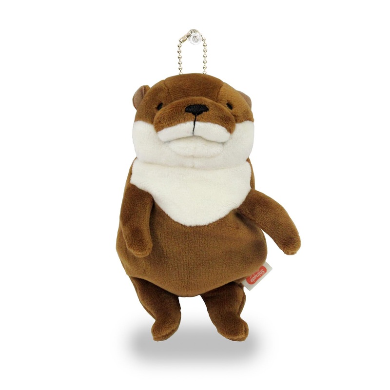 Shinada Global Mochi Kawauso Mini Plush Otter - 7x5x14cm - Brown - Mokw-0088B