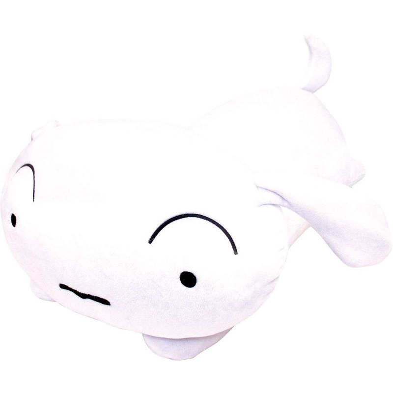 T'S Factory Plush Cushion Crayon Shin-Chan Lying Shiro