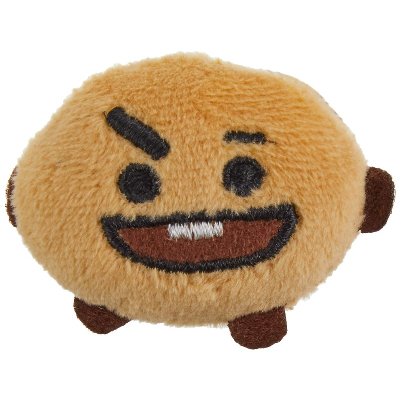 Sekiguchi BT21 Shooky Plush Badge - Soft Collectible Pin Accessory