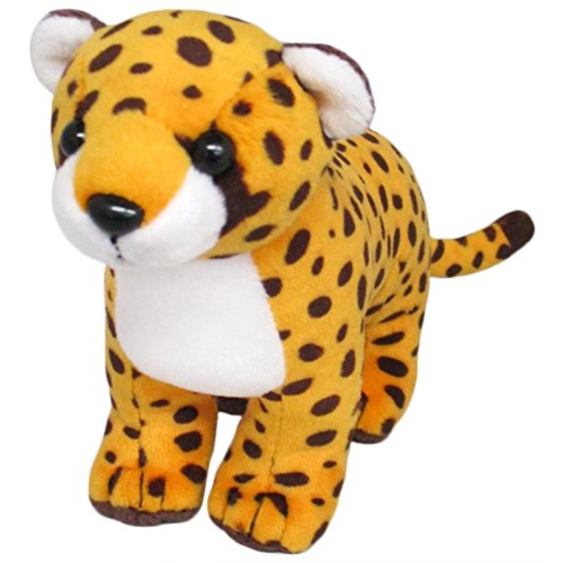 Sanei Boeki Original Plush Toy Jiggly Animal Cheetah 5.5x15x11.5cm