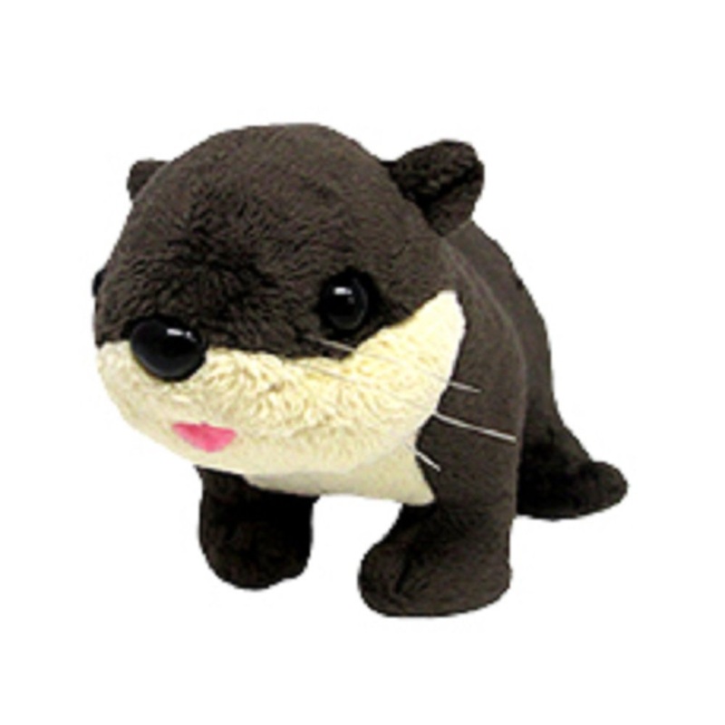 Sanei Boeki Original Plush Toy Jiggly Animal Otter 7x14x7 cm