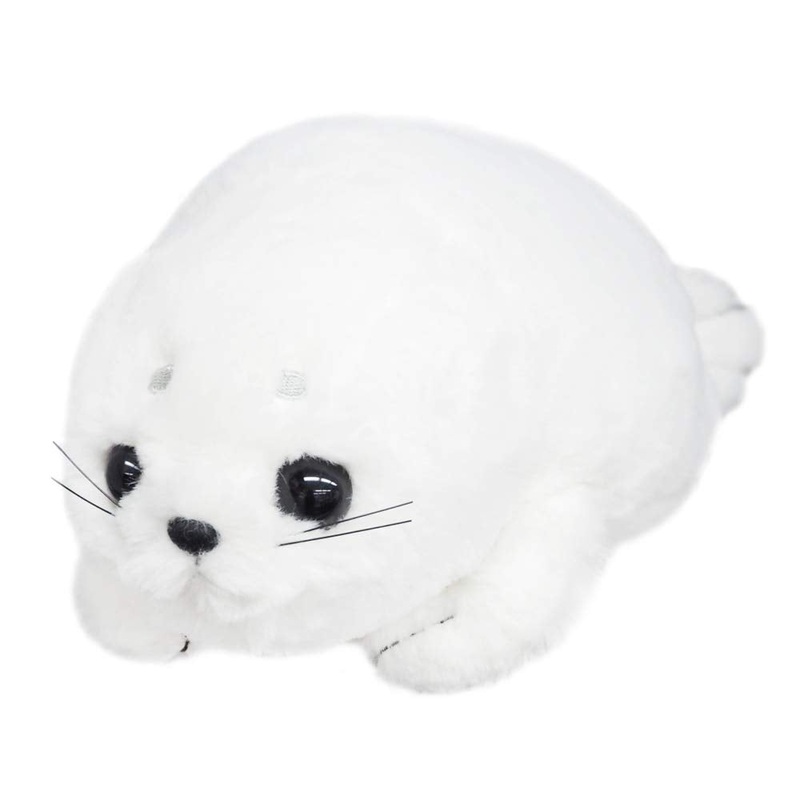 Sanei Boeki Original Plush Toy Moffly Animal Seal 13x27x12cm