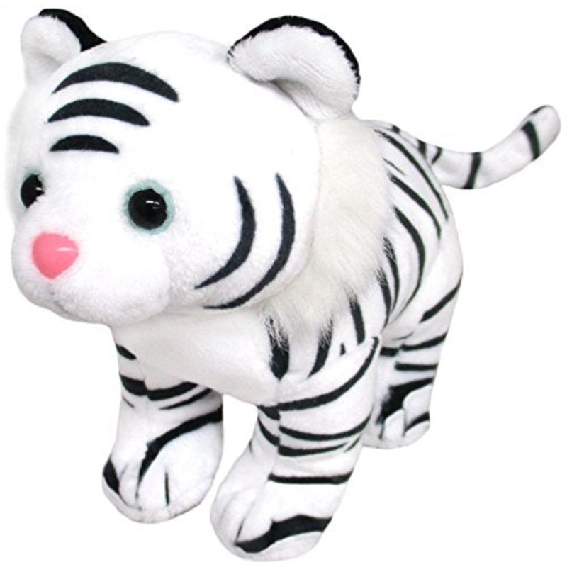 Sanei Boeki Original White Tiger Plush Toy 6.5x15x11.5Cm