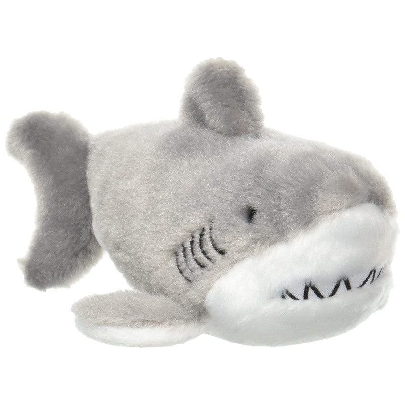 Sanei Boeki Plush Toy Pururun Marine Great White Shark 5.5x17x5.5Cm