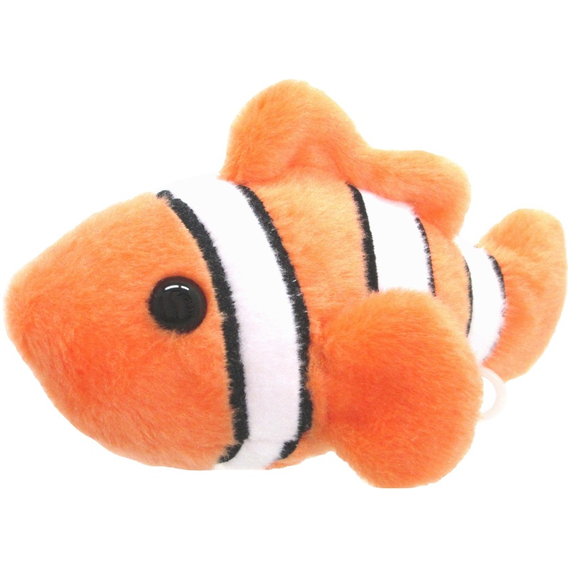 Sanei Boeki Pururun Marine Clownfish Soft Plush Toy for Kids