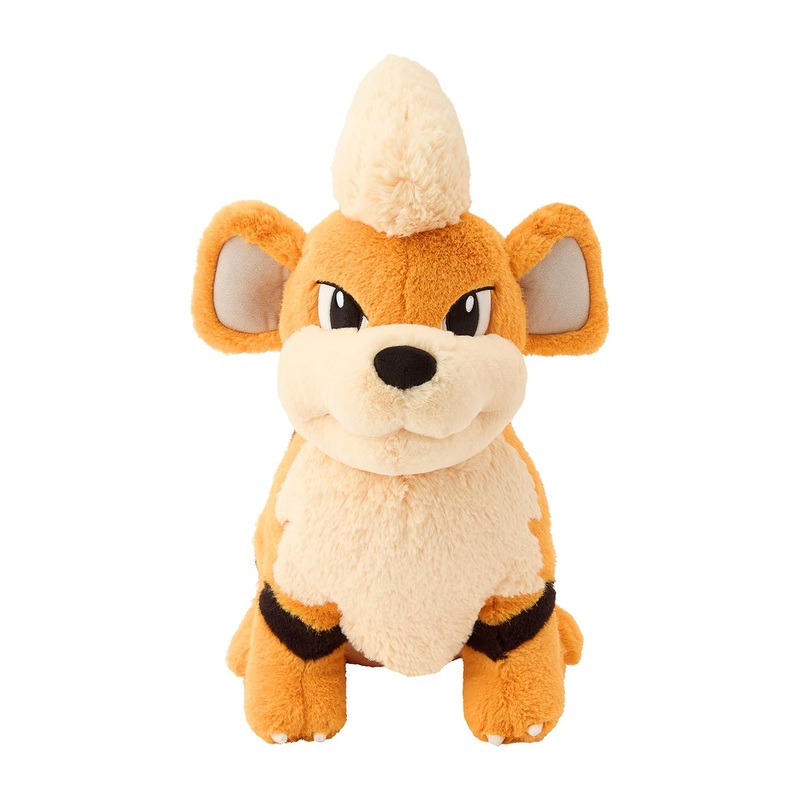 Pokemon Center Growlithe Sitting Plush Doll - Official Japan Release