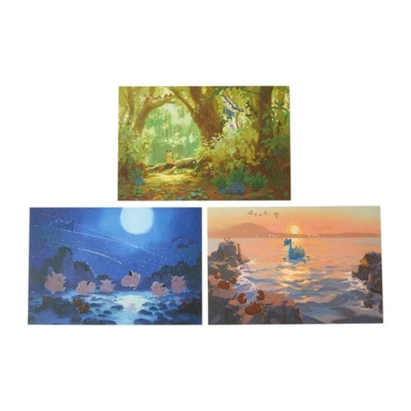 Postcard Set of 3 - P'atelier by Pokmon Center
