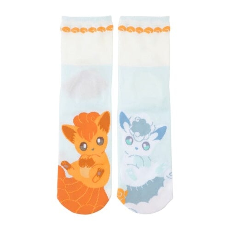 Vulpix & Alolan Vulpix Middle Socks (25-27cm) - Nitamono Doushi (Look Alike) Pokmon!