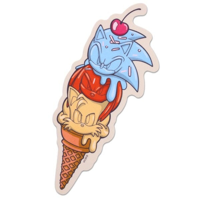 ICE CREAM Travel Sticker (6) - Sonic the Hedgehog