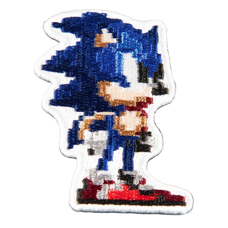 Sonic Pixel Embroidery Sticker - Sonic the Hedgehog