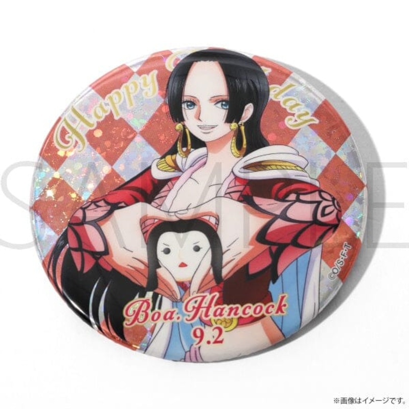 Boa Hancock Birthday (9.2) Hologram Tin/Can Badge - ONE PIECE