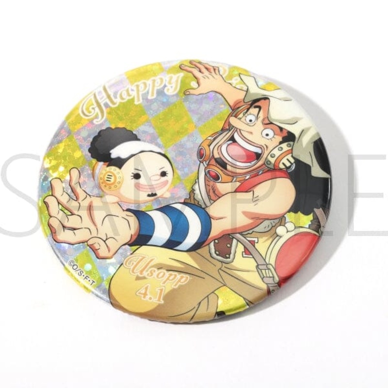 Usopp Birthday (4.1) Hologram Tin/Can Badge - ONE PIECE