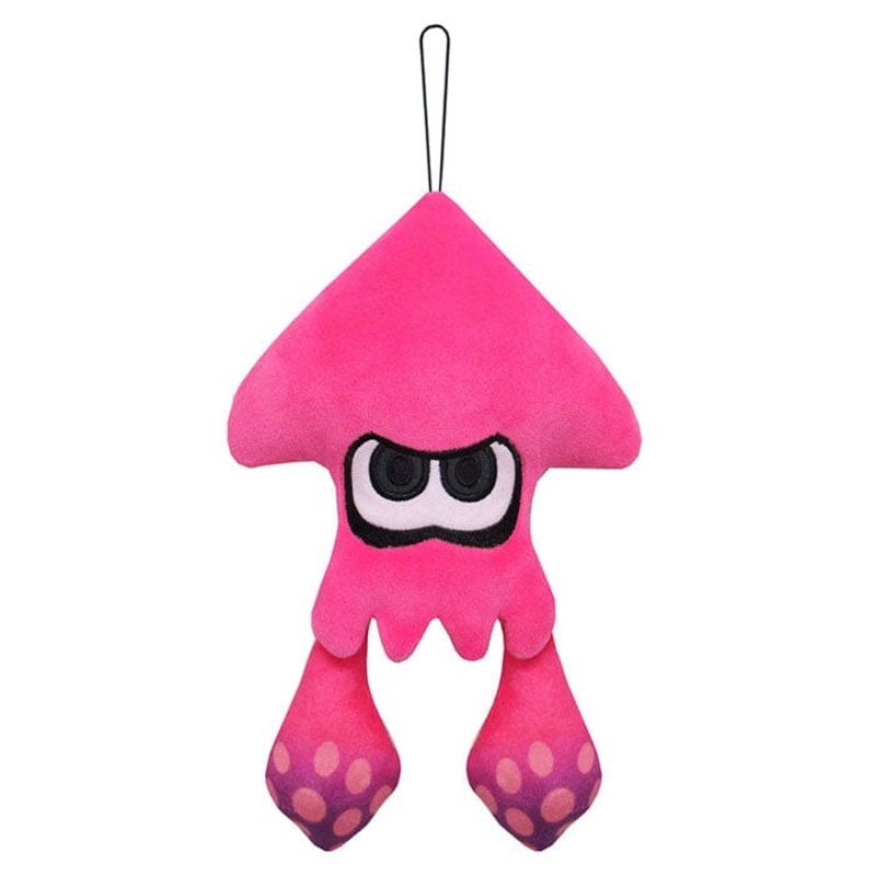 Inkling Squid Neon Pink Plush (S) SP14 Slatoon 2 ALL STAR COLLECTION