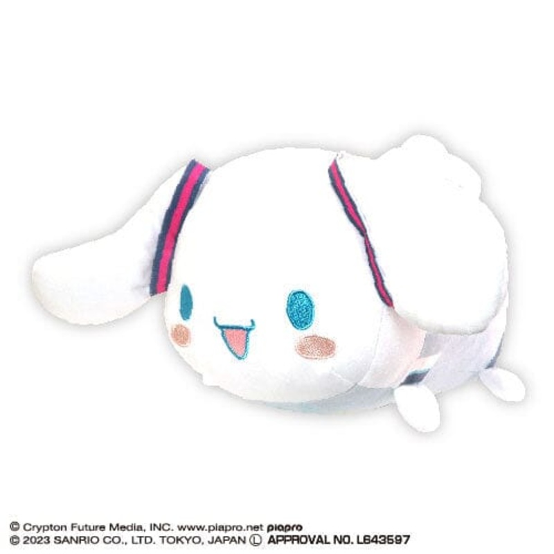 Cinnamoroll Potekoro Mascot Plush BIG D (Hatsune Miku Outfit) Msize D "Hatsune Miku x Cinnamoroll"
