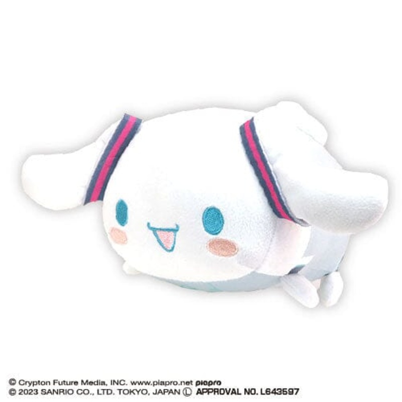 Cinnamoroll Potekoro Mascot Plush (Hatsune Miku Costume) Msize D "Hatsune Miku x Cinnamoroll"