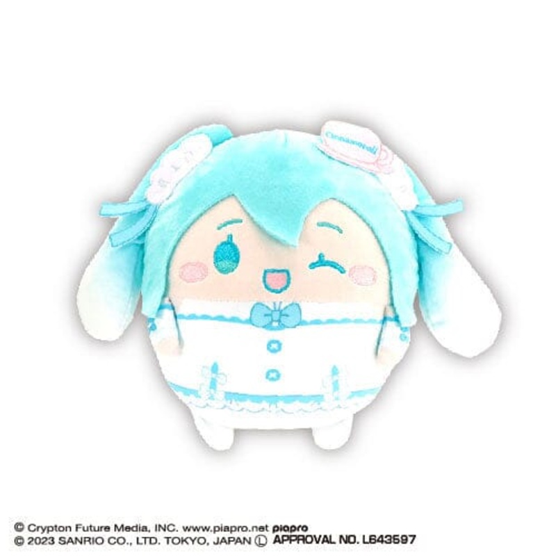 Hatsune Miku Fuwakororin Plush (Cinnamoroll Costume) Msize E "Hatsune Miku x Cinnamoroll"