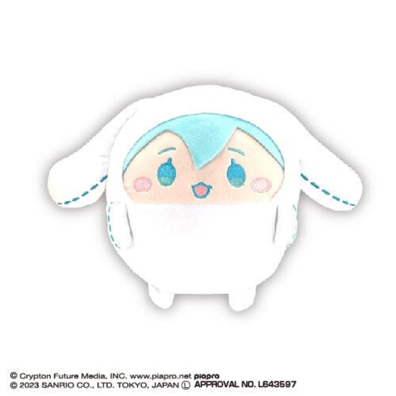 Hatsune Miku Fuwakororin Plush (Cinnamoroll Costume) Msize F "Hatsune Miku x Cinnamoroll"