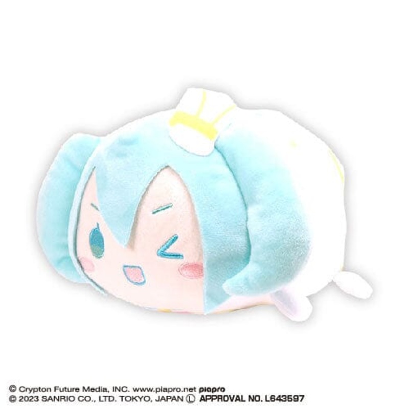 Hatsune Miku Potekoro Mascot Plush (On Stage Costume) Msize C "Hatsune Miku x Cinnamoroll"