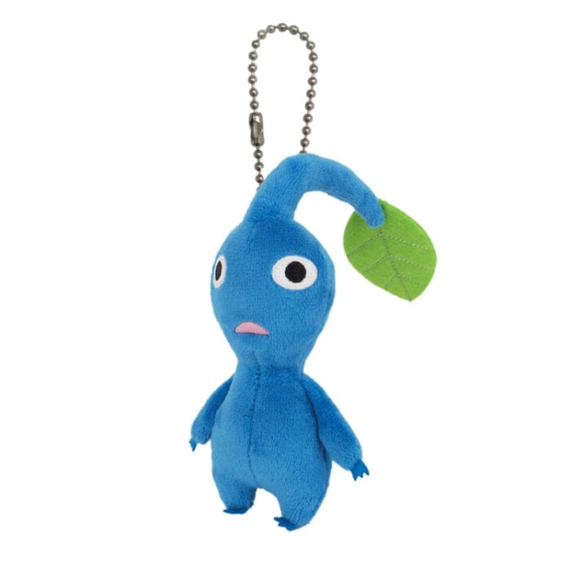 Blue Pikmin (Leaf) Mascot Plush Keychain