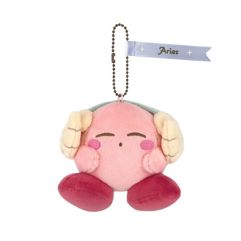 Kirby zodiac sign Aries Mascot Plush Keychain KIRBY Horoscope Collection