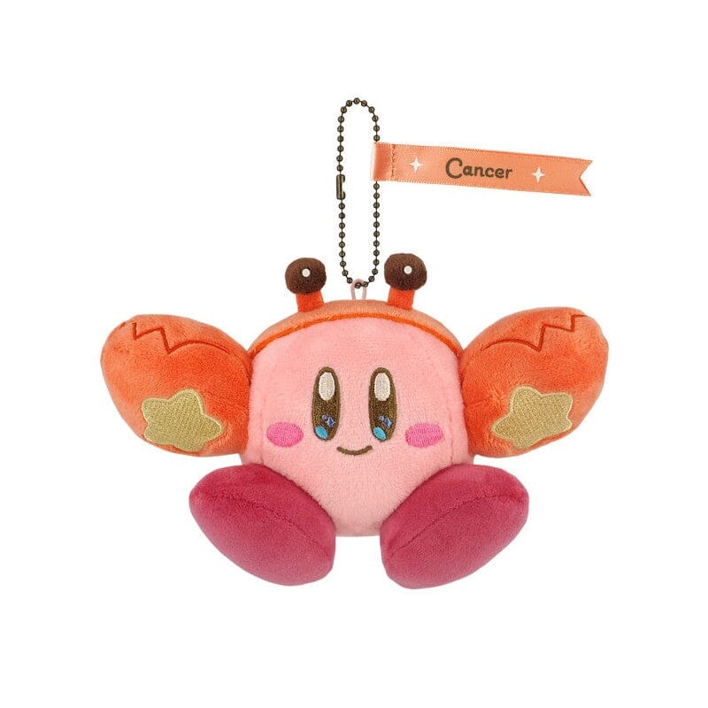 Kirby zodiac sign Cancer Mascot Plush Keychain KIRBY Horoscope Collection