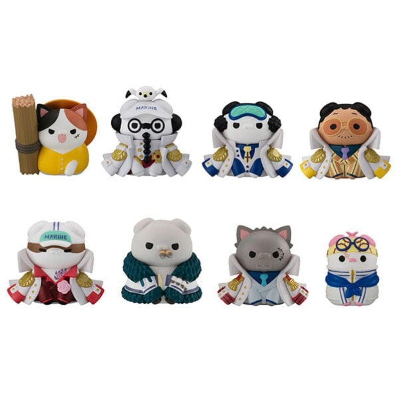 ONE PIECE Figure MEGA CAT PROJECT Nyan tomo Ookina Nyan Piece Nyaan! Luffy VS Marine Edition