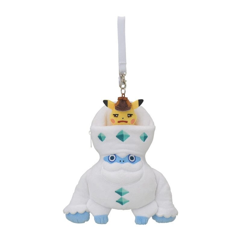Pikachu & Galarian Darmanitan Plush Mascot Keychain Pass Case Detective Pikachu Returns