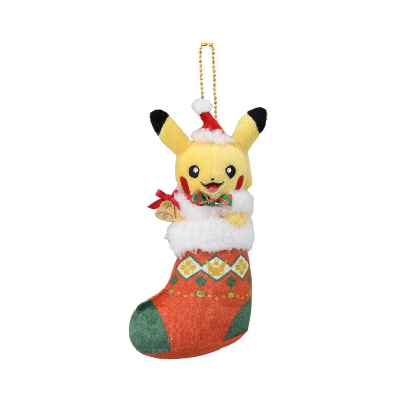 Pikachu Mascot Plush Keychain Paldeas Christmas Market