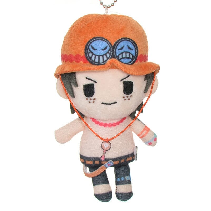 Portgas D. Ace Mascot Plush Keychain Petit Fuwa ONE PIECE