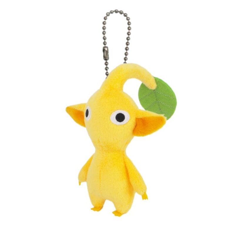 Yellow Pikmin (Leaf) Mascot Plush Keychain