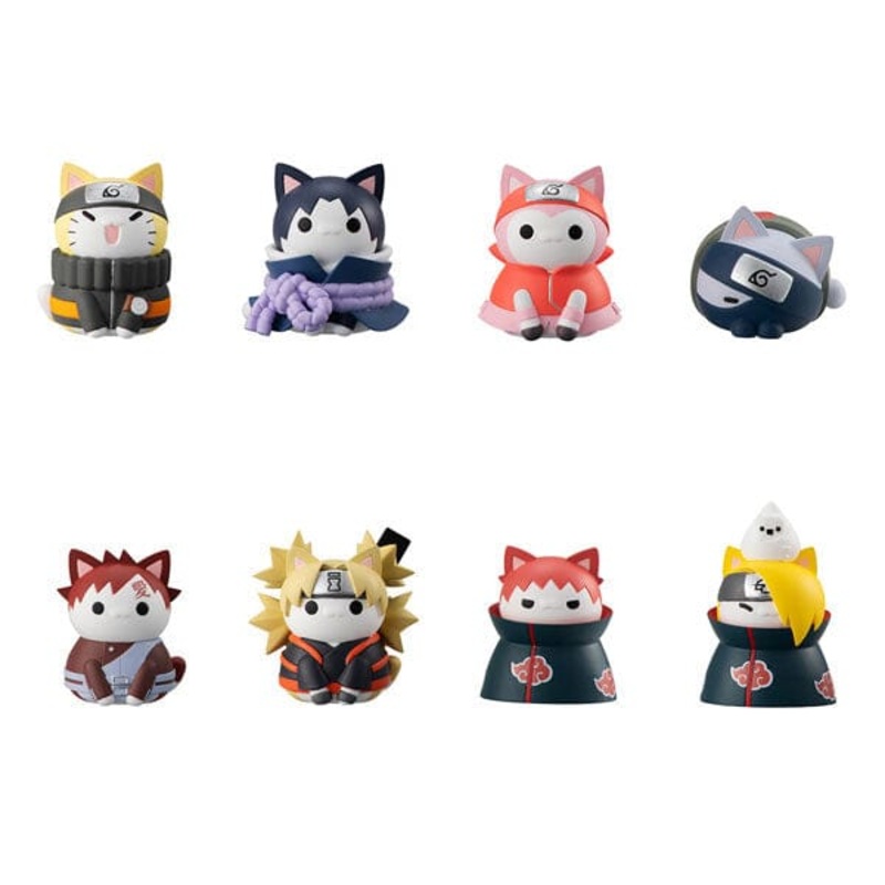 NARUTO Shippuden Figure MEGA CAT PROJECT Nyaruto! The Battle Starts! "Akatsuki's" Attack Arc (8Pcs/BOX)