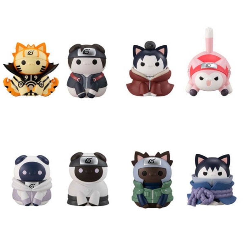 NARUTO Shippuden Figure MEGA CAT PROJECT Nyaruto! The Battle Starts! Fourth Shinobi World War Arc (8Pcs/BOX)