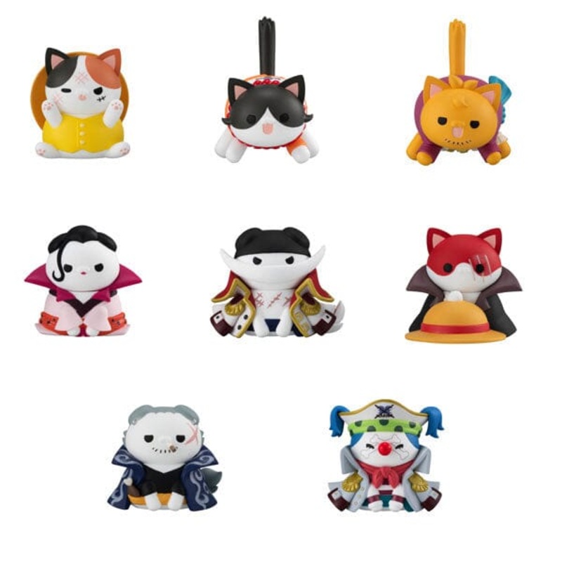 ONE PIECE Figure MEGA CAT PROJECT Nyan tomo Ookina Nyan Piece Nyaan! Luffy & Summit War Arc (8Pcs/BOX)