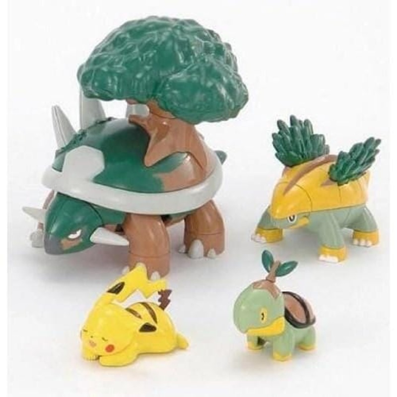 Torterra Figure Pokmon PLAMO (Plastic Model) Evolution Series Collection No.8 Evolution Set