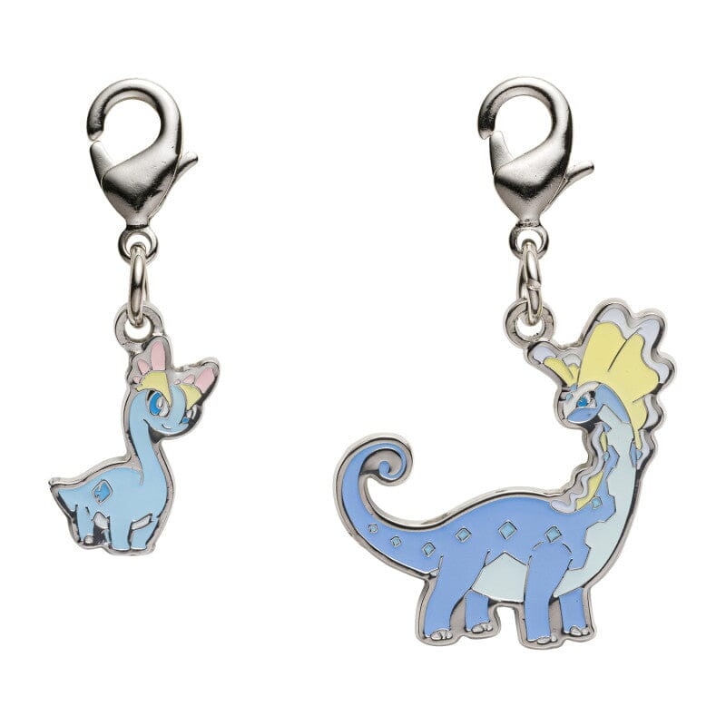 Amaura, Aurorus - National Pokdex Metal Charm Keychain #698, #699
