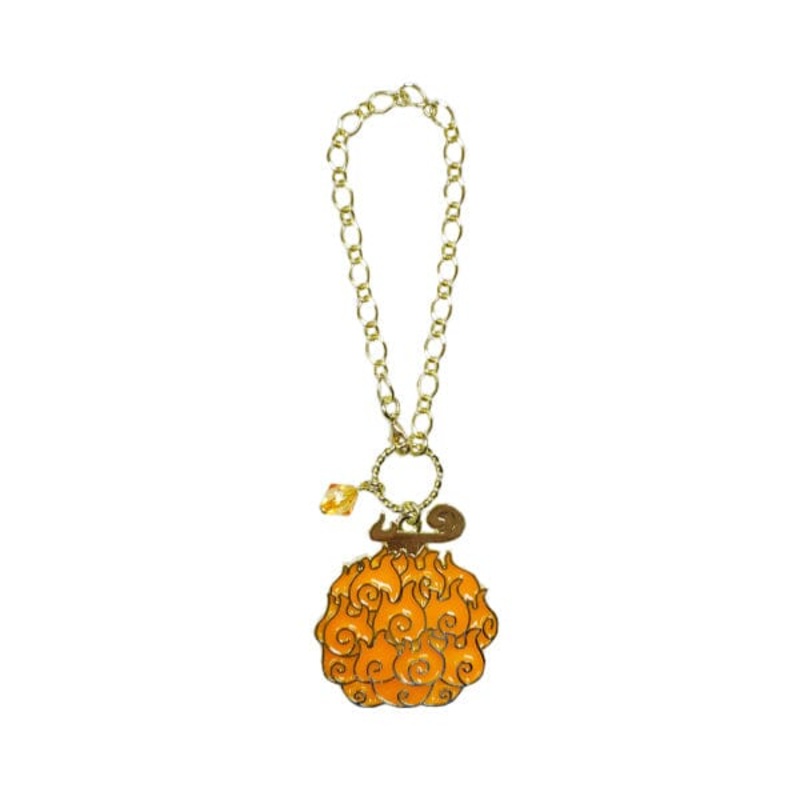 Devil Fruit (Mera Mera no Mi Model) Stained Glass Style Keychain - ONE PIECE