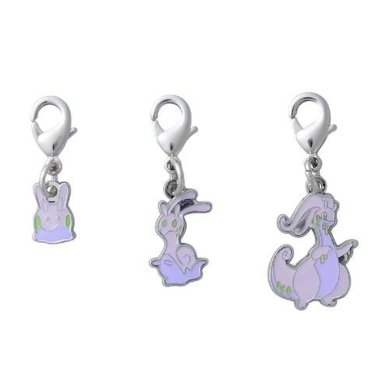 Goomy, Sliggoo, Goodra - National Pokdex Metal Charm Keychain #704, #705, #706