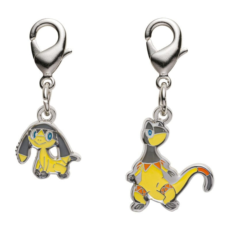Helioptile, Heliolisk - National Pokdex Metal Charm Keychain #694, #695