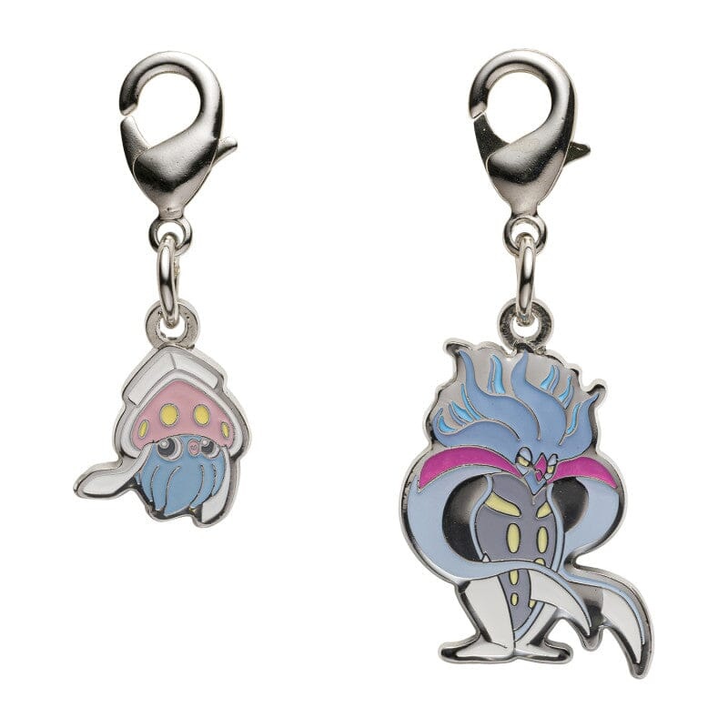 Inkay, Malamar - National Pokdex Metal Charm Keychain #686, #687