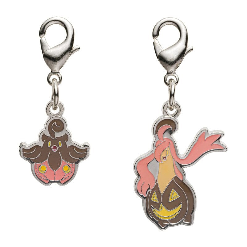 Pumpkaboo, Gourgeist - National Pokdex Metal Charm Keychain #710, #711