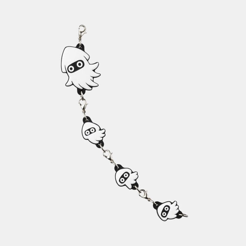 Blooper Family Rubber Strap Link Keychain - Super Mario Series