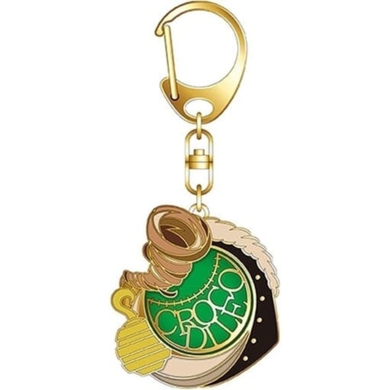 Crocodile Symbol Motif Stained Glass Style Keychain - ONE PIECE