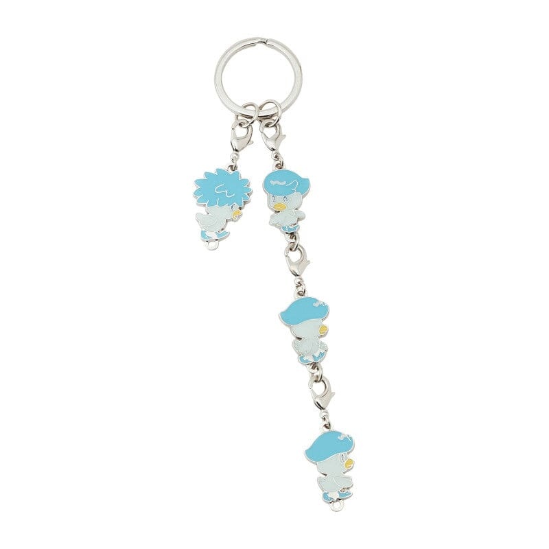 Quaxly 4-row Metal Charm Keychain - Maigo No Quaxly