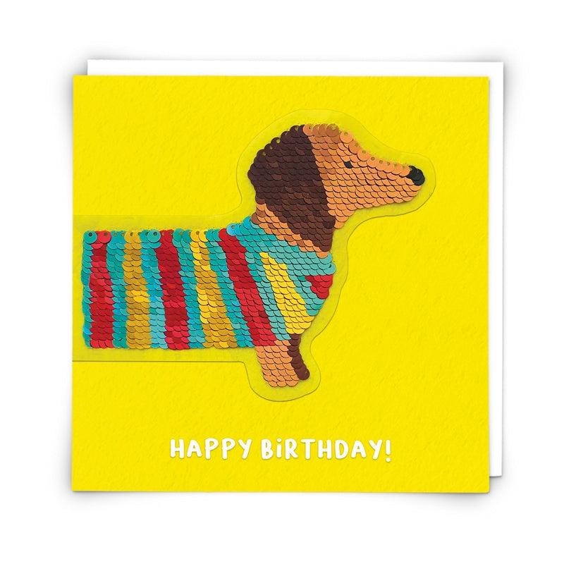 Card - Sequin Dog