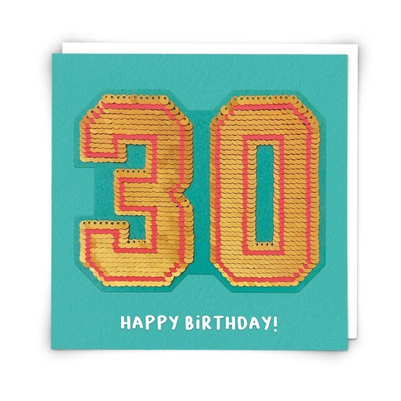 Card - Sequin Thirty