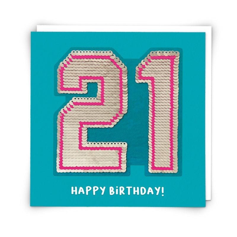 Card - Sequin Twenty One