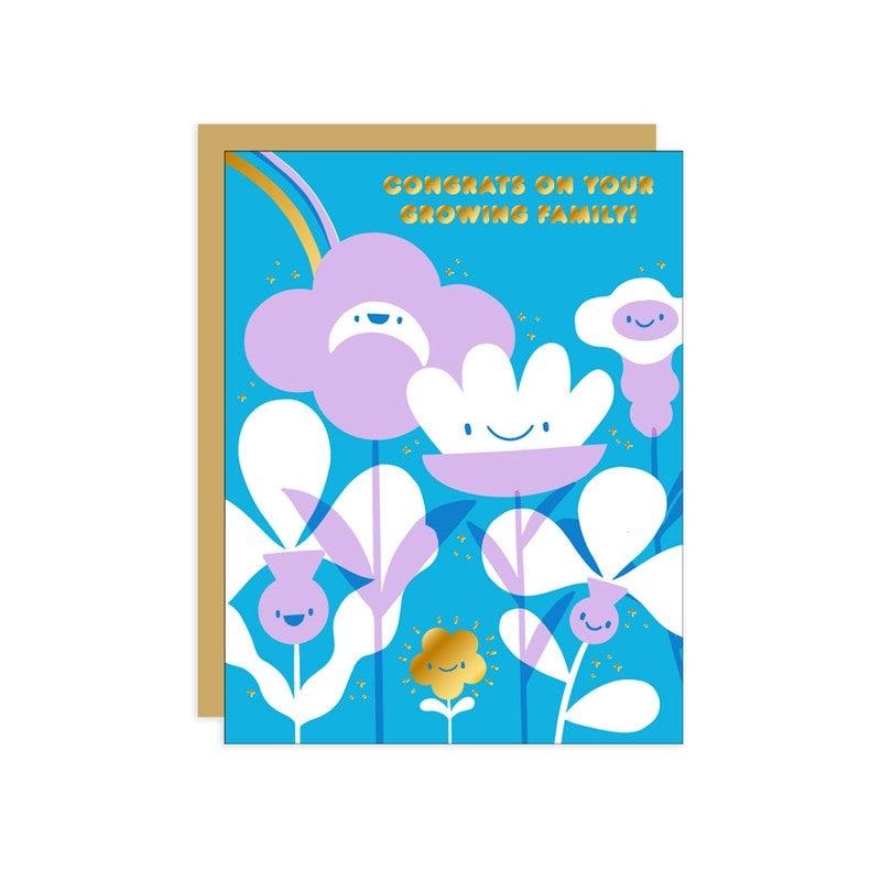 Hello Lucky - Single Card - Flower Baby