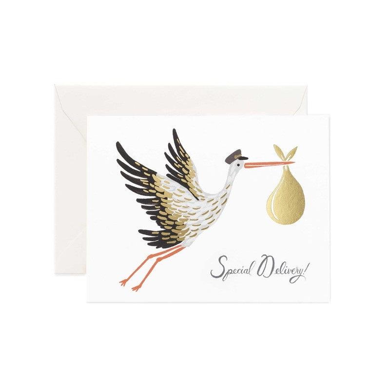 Rifle Paper Co - Single Card - Baby Stork