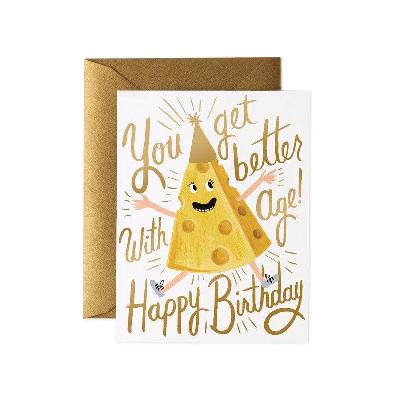 Rifle Paper Co - Single Card - Better With Age Birthday